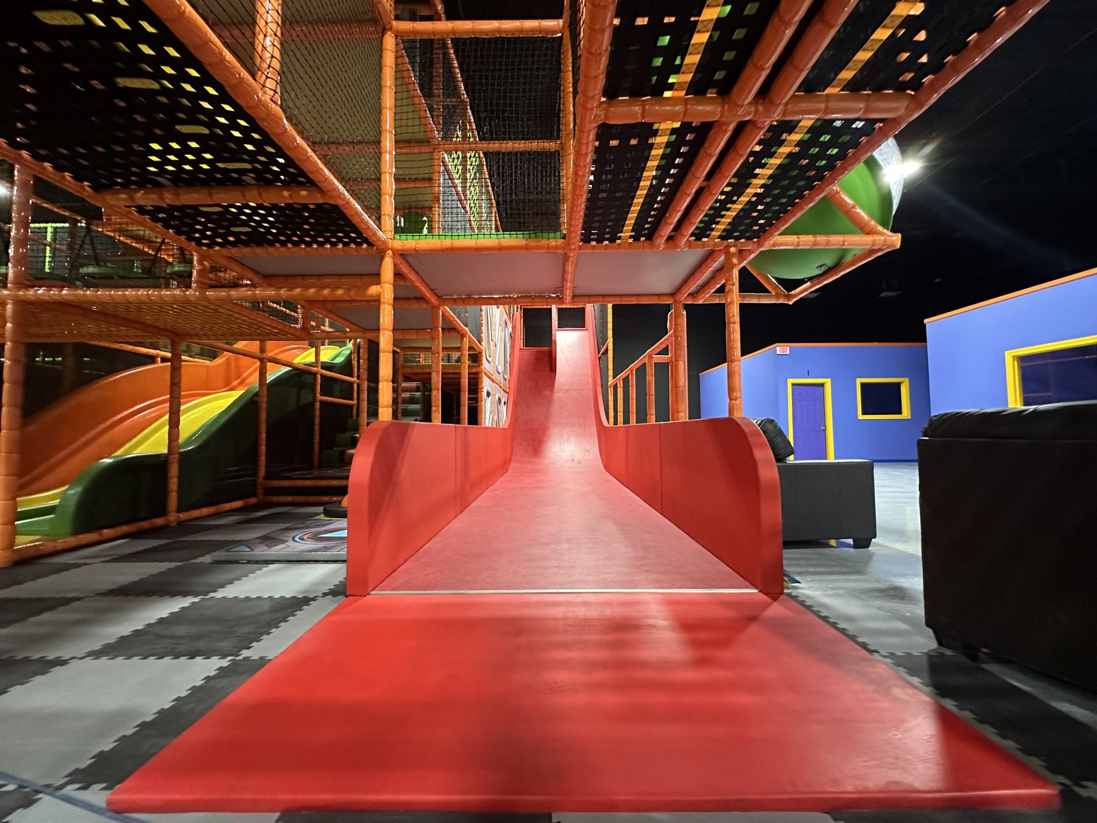 Giant Red Slide at Nova Adventure Park